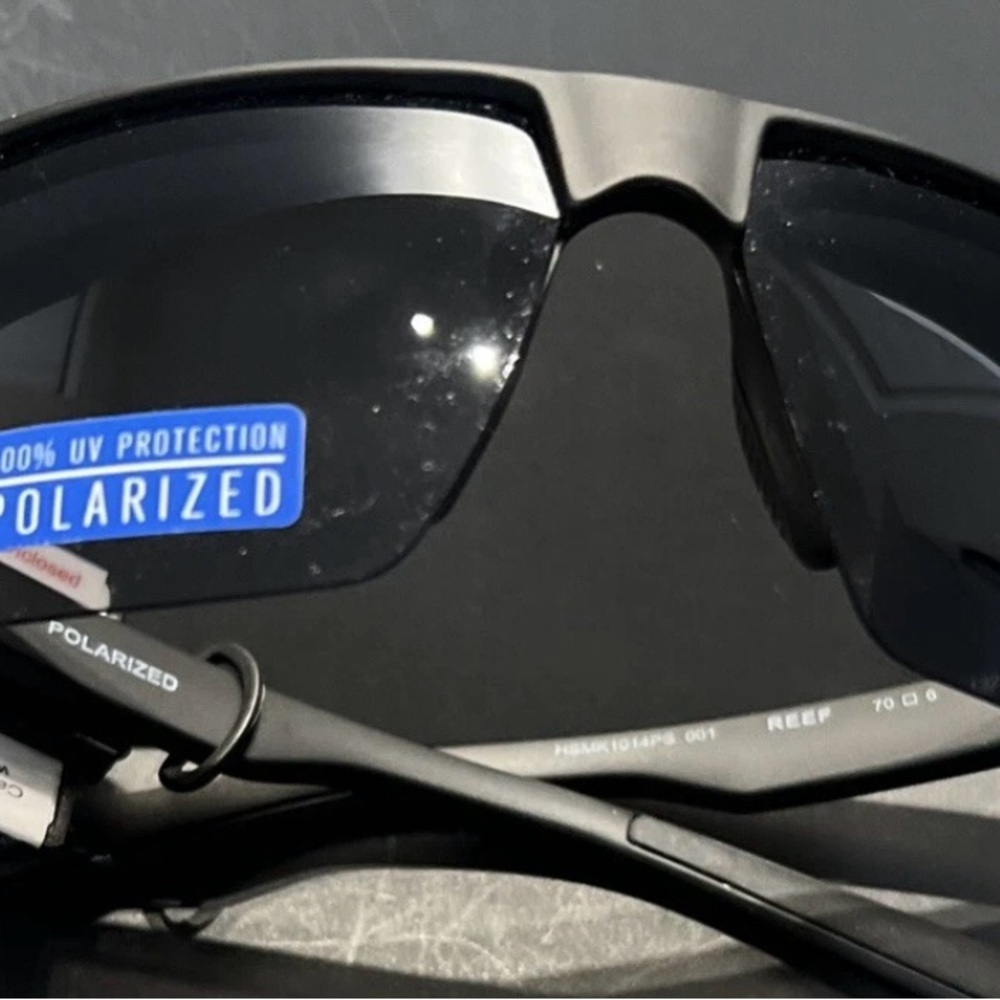 Mens Sunglasses Hurley Black Polarized Black Lens Plastic Frame NEW